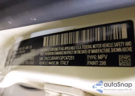 2016 Jeep Renegade Sport z USA, uszkodzony, nr VIN ZACCJBAW1GPC47251